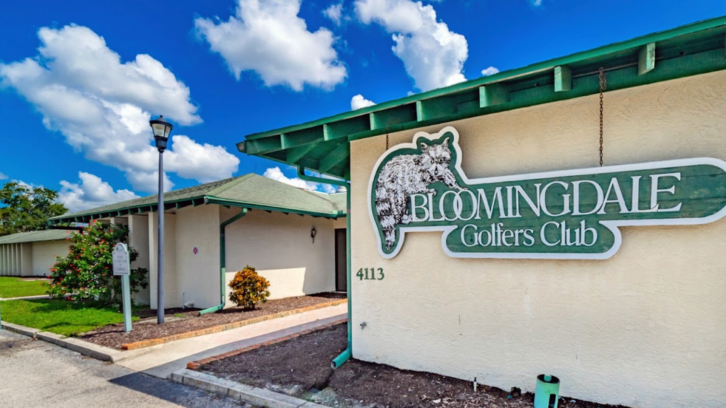 Main building with Sign for Bloomingdale Golfers Club Bloomingdale FL